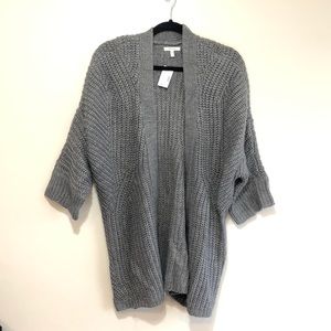 Maurices Gray Domain Sleeve Cardigan
